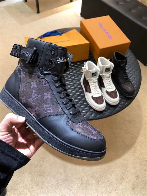 louis vuitton mens sneakers high tops|Louis Vuitton lv trainer sneaker.